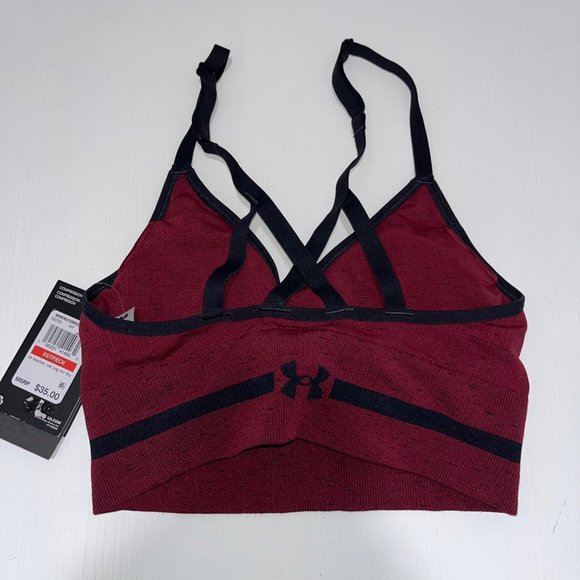 UNDER ARMOUR‎ WOMEN'S SEAMLESS LOW LONG BRA Size XS - Picture 4 of 5
